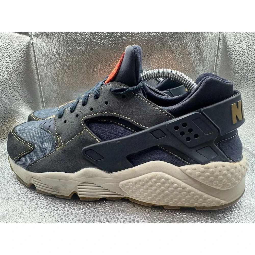 Nike‎ Air Huarache Run SE Afro Punk Men's Sneakers Blue Size 10